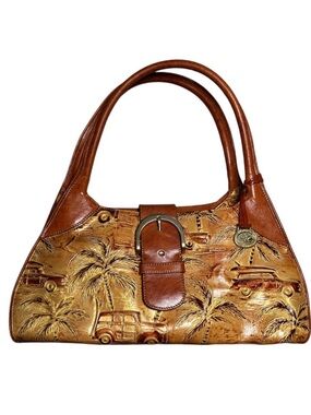 BRAHMIN FAIRHAVEN Sophie copper Copacabana surf texture leather Bag never used